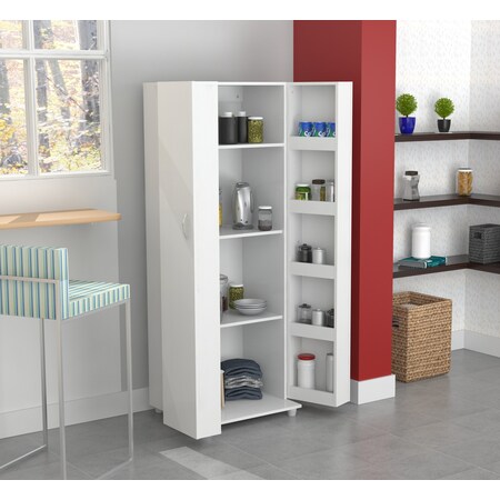Inval Kitchen Storage Cabinet 24 in. W x 66 in. H x 20 in. D in Washed Oak AL-2113